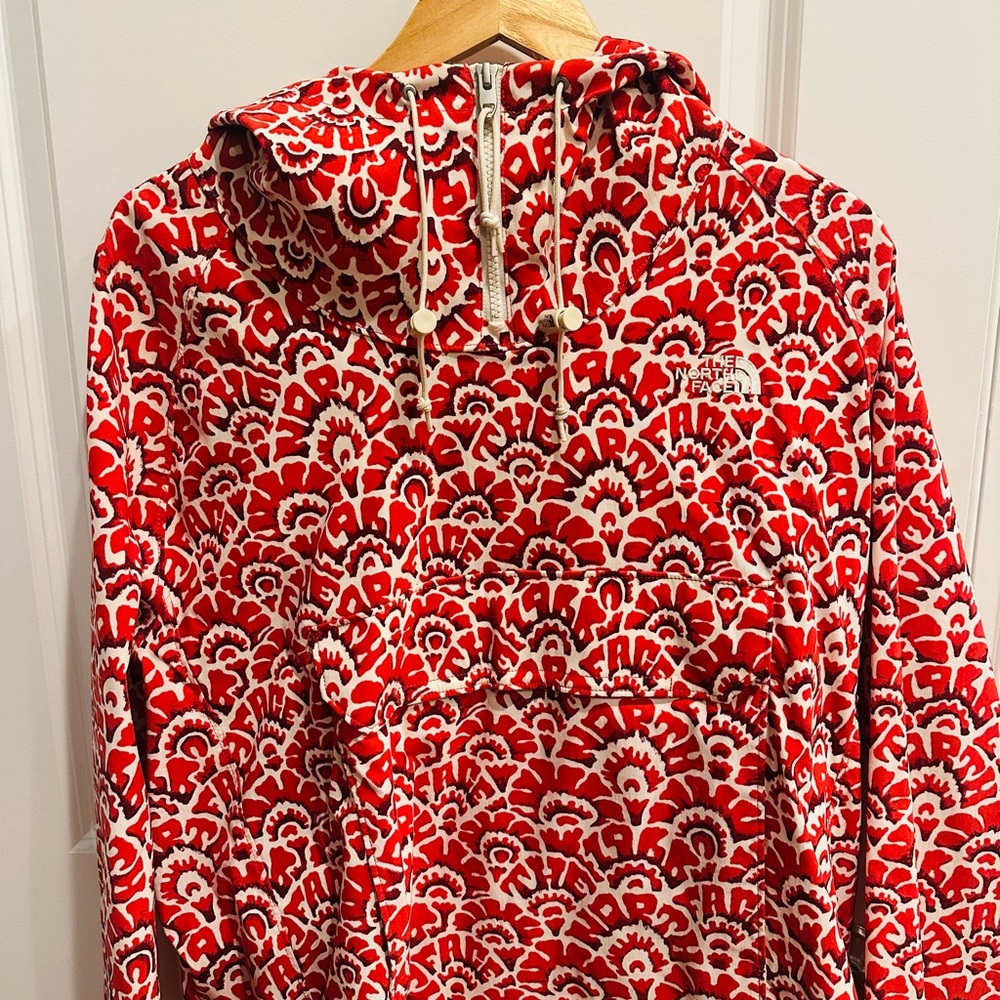 The North Face Red and White Anorak Windbreak (limited edition)